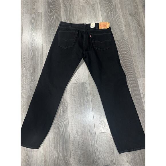 Levis 501 Button Fly Jeans 38x32 Black New W/ Tags Mens Authentic Original - Picture 4 of 8